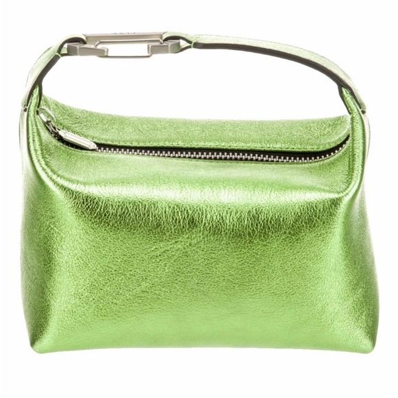 Eéra Handbags - EÉRA MOON BAG LAMINATE GREEN